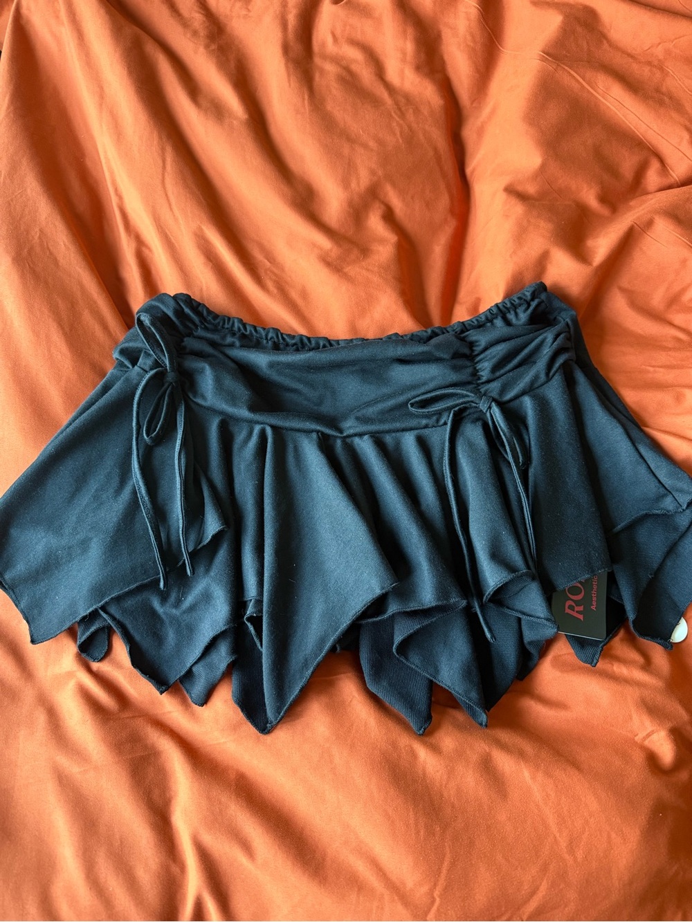 Black Ruffled fairy Mini Skirt